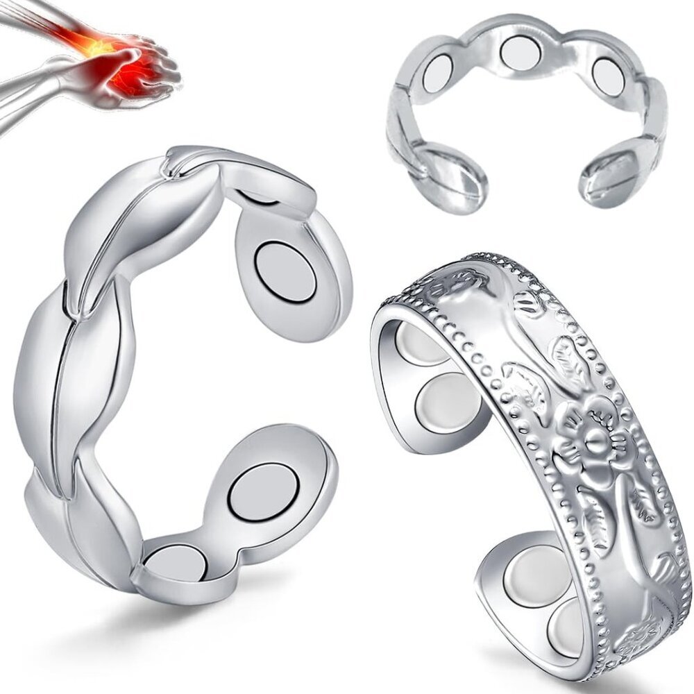 Copper Magnetic Ring for Women, Magnetic Rings Ladies Fingers Thumb 100% Solid P